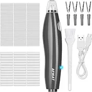 AFMAT Electric Eraser for Drawing,140 Erasers Refills, Rechargeable Electric Eraser for Artists, Rechargeable Battery Operated Pencil Erasers Kit for Drafting, Painting, Sketching, Architectural Plans