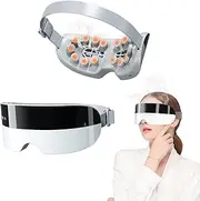 Eye Massager with Mist Sprayer, 4 Modes Heating Eye Massaging Tool with Bluetooth Music, Stress Relief Portable Eye Protection Massager for Home