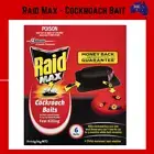 Raid Max Cockroach Bait - 6 baits. Lasts up to 3 months. Child resistant