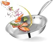 Vinod Platinum Triply Stainless Steel Fry Pan - 24 cm (Induction Friendly)