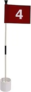 Dickly Golf Putting Green Flag and Hole Cup, Golf Flag Hole Cup Set, Golf Flags Fiberglass Flagpole, Golf Putting Cup Practice Putting for Home