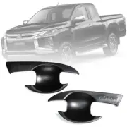 DOOR HANDLE BOWL COVER BLACK FOR MITSUBISHI TRITON L200 MR 2 DOORS 2019-2020