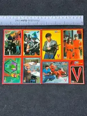 Ultra RARE 1983 Stickers Sheet V The Visitors Series Unseen cards Alien Show T