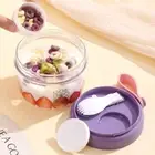 Food Storage Salad Containers Portable Overnight Oatmeal Cup for Meal Prep