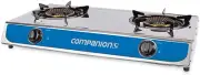 Companion Double Burner Wok Cooker Stove, 71.5 Cm X 38 Cm X 12 Cm Size