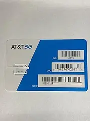 Simbros At&t 4g 5g Nano sim Card 6531c for All iPhone & Galaxy or Newer at&t Devices - Packed with Simkey for Easy sim Installation! Fastest 5g sim Available for At&t! (10 Pack)