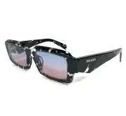 Prada Sunglasses SPR27Z-F 15O-60E Black Crystal Asian Fit with Blue Pink Lenses