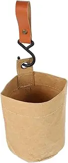 Luxshiny Car Trash Can Garbage Can Car Trash Bag Trash Can for Car Collapsible Trash Can Garbage Bag Car Garbage Bin Trash Bag for Vehicle Car Trash Bin Small Kraft Paper
