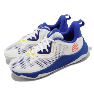 Under Armour UA 籃球鞋 Curry HOVR Splash 3 AP 白 藍 男鞋 3026275100