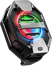 Phone Cooler | Phone Fan Cooler,Semiconductor Portable Mobile Radiator with RGB LED for Tablet Game Vlog Outdoor Beach