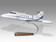 Bombardier Learjet 35 Desk Wood Airplane New Model Small Scale 1/48