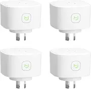 meross Smart Plug WiFi Outlet with Energy Monitor, App Remote Control, Timing Function, Compatible with Alexa, Google Assistant, SmartThings, SAA & RCM Certified - 4 Pack