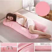 U-shape Maternity Pregnancy Pillow Nursing Sleeping For Body Feeding Support Pink