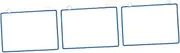 SHINEOFI 3pcs Hanging Document Bag Wall Mounted File Holder Hanging File Folder Wall-mounted File Holder Paper Bags Wall Mount File Displaying Bag Paper Organizer Office Organizer Iron