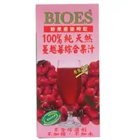 在飛比找ETMall東森購物網優惠-囍瑞BIOES100%純天然蔓越莓綜合果汁1000ml【愛買