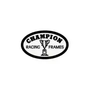 Champion - OVAL "RACING FRAMES" Black White decal - old school bmx