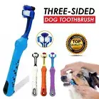 Three Sided Dog Toothbrush Reduce Tartar Pet Dog Cat Teeth Cleaning Oral Care