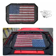 Top Sunshade Mesh Shade Cover Bikini Net for Jeep Wrangler JK 2007-2017 US Flag