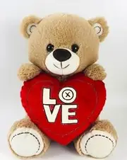 Big Love Plush - I Love You - Teddy Bear with Red Heart