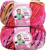 Ganga 100% Acrylic Wool Rusty Red (12 pc) Baby Soft 4 ply Wool Ball Hand Knitting Wool/Art Craft Soft Fingering Crochet Hook Yarn, Needle Knitting Yarn Thread dye. with Needle. J