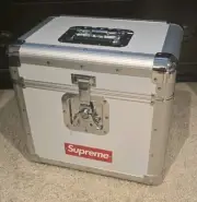 Supreme x Odyssey White Record Case SS25 New York Box Logo Holds 70 Lps New
