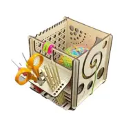 -In-1 Wooden Yarn Bowl - Yarn Bowl Knitting Bowl, Knitting Bag Yarn Storage2829