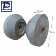Boat Trailer Roller 2 Pieces Bow Protector Grey 16mm Bore Diameter Rubber