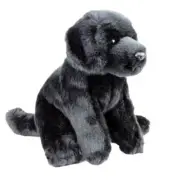 Labrador Black Dog Soft Plush Toy 9.5"/24cm Stuffed Animal Faithful Friends NEW