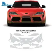 For Toyota GR Supra 2019-2023 Front Bumper Precut Paint Protection Film PPF TPU (for: Toyota)