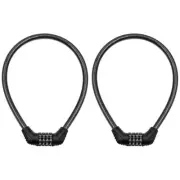 Bicycle Combination Chain Lock Cable 550mm 4-Digit Number Resettable Bike Locks