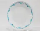 Corelle GARDEN LACE 6 3/4" BREAD Dessert PLATE *Teal Blue Flourishes Swirls