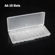 Precision Molded Battery Plastic Case Safely Stores For 10 AA AAA Batteries