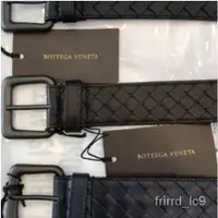 在飛比找蝦皮購物優惠-二手Bottega Veneta BV 黑色 牛皮編織 皮帶