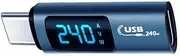 USB 2.0 Display OTG Adapter 240W Digital Display Type-C Adapter OTG High Speed 40Gbps Fast Charging Adapter Gray