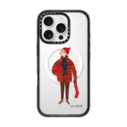 iPhone 16 Pro Impact Case MagSafe Compatible Slowboy in holiday tartan