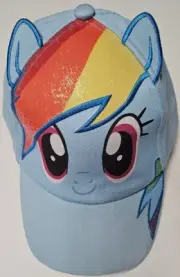 My Little Pony Kid's Adjustable One Size Hat Cap Rainbow Dash Glitter New NWT