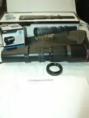 500-1000mm F8.0 VIVITAR SERIES 1 TELEPHOTO LENS OUTFIT f EXAKTA EXA SLR CAMERAS