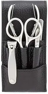 ZOHL SOLINGEN Manicure Set With Nail Tools made in Germany of Surgical Stainless steel in Leather Case (MAG-M52)