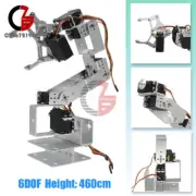460MM Aluminium Arduino Robot Clamp Claw Mount Kit 6DOF Mechanical Robotic Arm