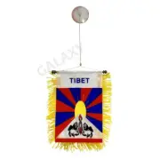 Tibet Flag Mini Banner / Double Sided Mini Tibet Car Window Flag