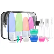 Travel Bottles for Toiletries 15 Pcs Empty Travel Size Bottles Travel Accessorie