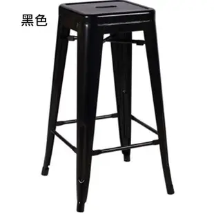 【藍色的熊】LOFT工業風鐵皮椅 61cm(加厚版 吧台椅 鐵皮椅 餐椅 高腳椅 工作椅 吧椅)
