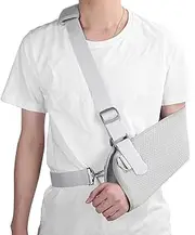 Arm Sling Shoulder Immobilizer, Support Strap for Shoulder Injury, Broken Fractured Arm Elbow Wrist, Dislocation & Sprains,S