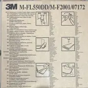 (1 Box) 3M M-FL550DD/M-F2001/07172 Sorbents