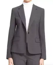 Theory Women's Gabe Stretch Wool Blazer in Grey Size 2 L91509