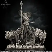 Archdruid Valmoira Miniature Mystical Druid Mini For DnD And TTRPGs 32mm or 75mm