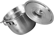 Zerodeko Stainless Steel Grease Container with Strainer Kitchen Oil Pot for Efficient Filtration and Storage Handle for Safe Handling for Cooking Oil Recycling