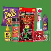 TikTok BigTex Alamo Chamoy Pickle Kit With Big Size 13 Oz Sqwinkles Powder