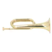 C Key Spanish Bugle Brass Cavalry Trumpet Blowing Pipe Instrument 11cm Diame L2S