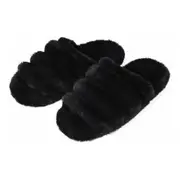 Slumbies Winter Slippers Women's Large - Sassy Slide Black, Sunbird SLUWSS03